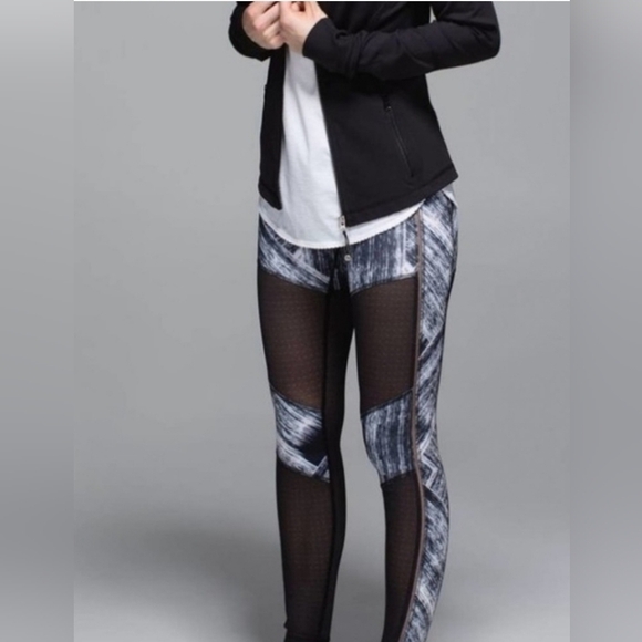Lululemon hot to street pant sweat wicking mesh pull on leggings in heat wave 6 - Picture 2 of 12